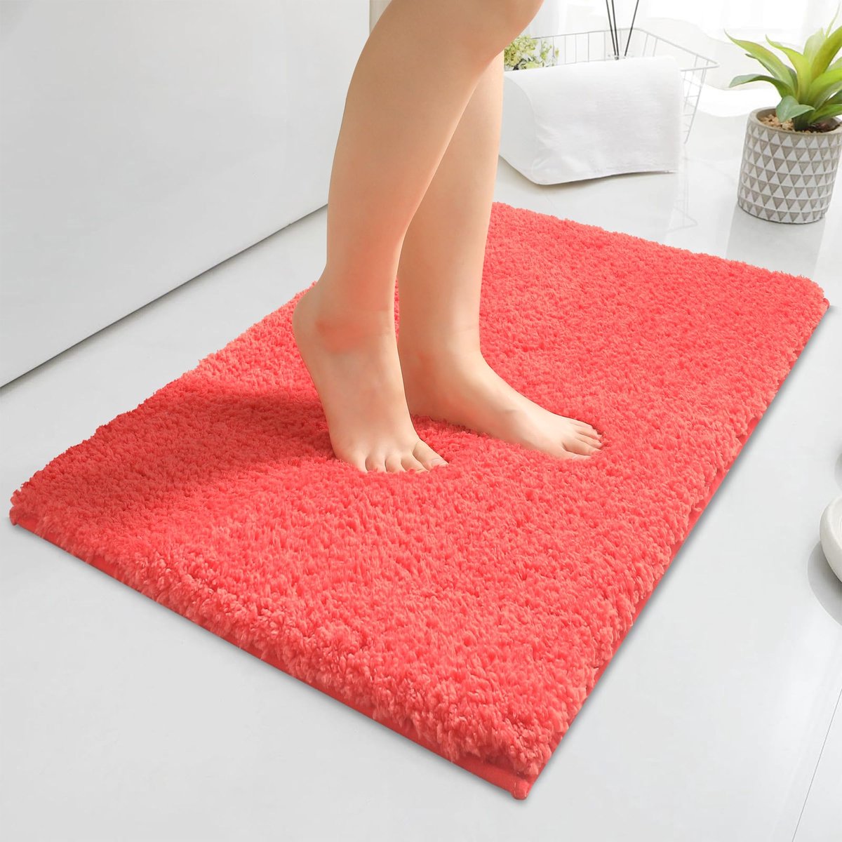 Badkamertapijt 80 x 120 cm - Antislip microvezel - Waterabsorberend - Zachte douchemat voor comfort - SnelShoppen