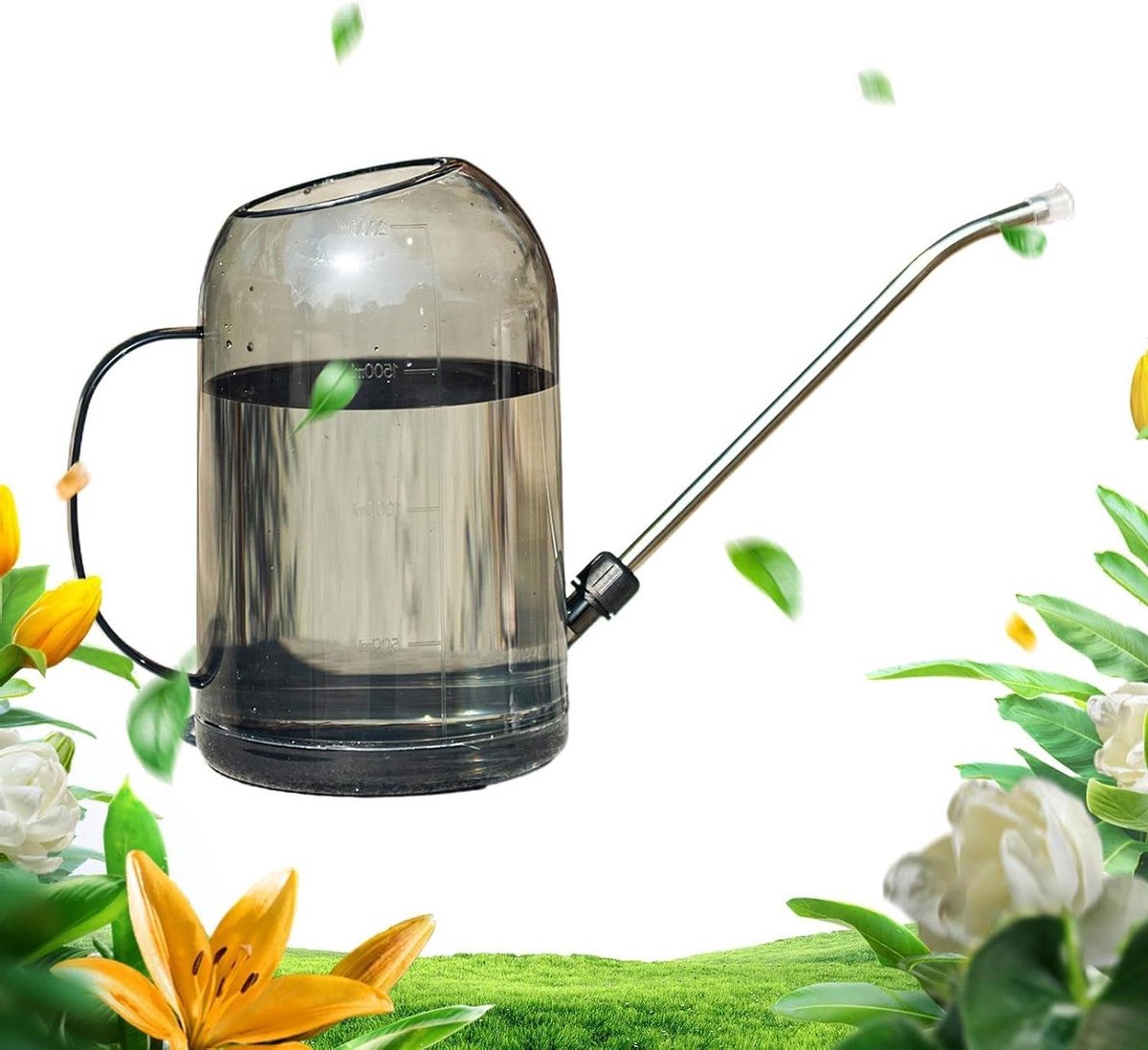 Gieter met Lange Tuit - Plantengieter Waterkan - Planten Water Geven - Nauwkeurige Watertoevoer - 2 Liter - Grijs