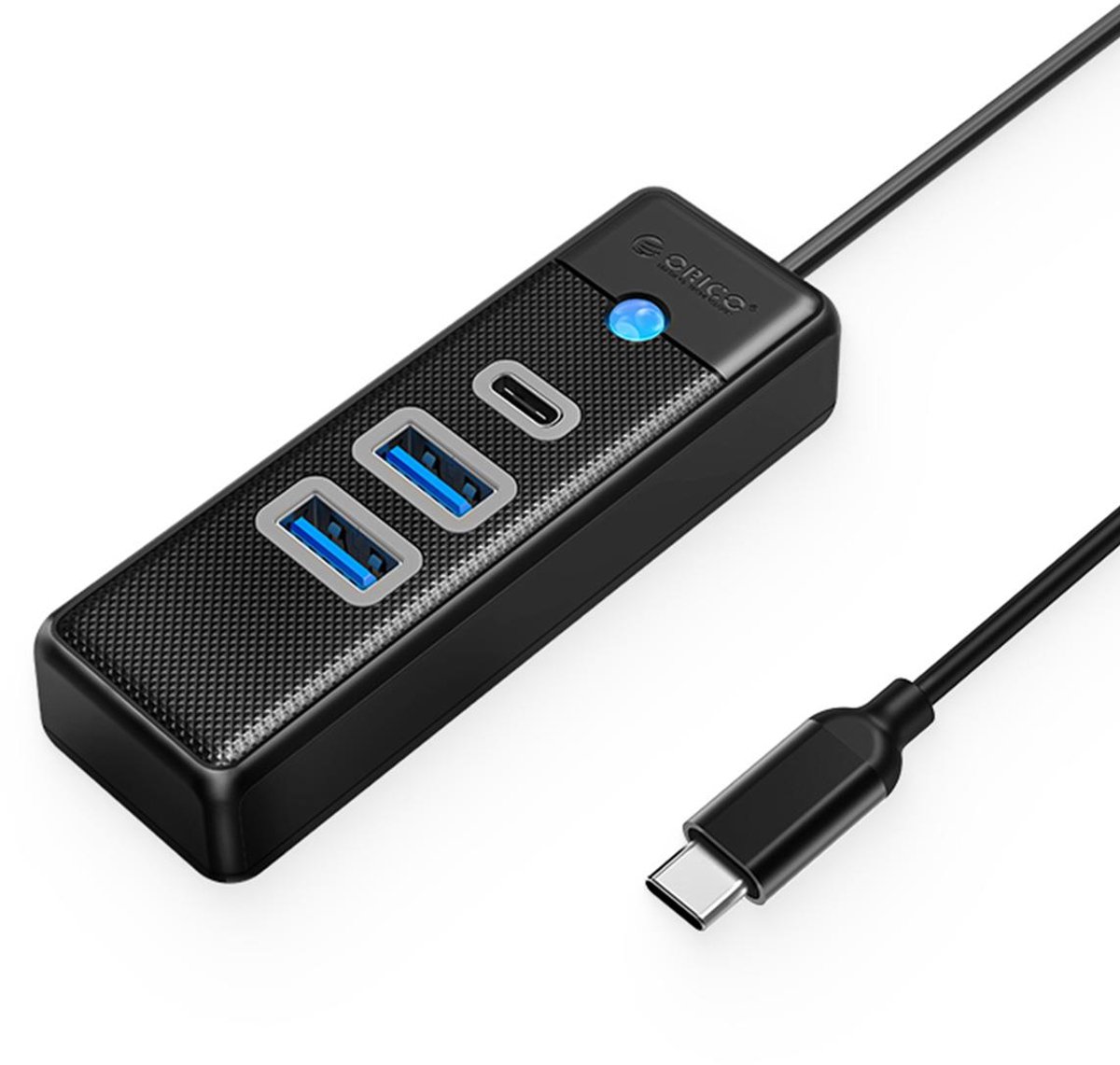 Orico Multifunctionele Usb-C Hub Voor Laptop En Telefoon 2X Usb-A 3X 1 Usb-C Zwart