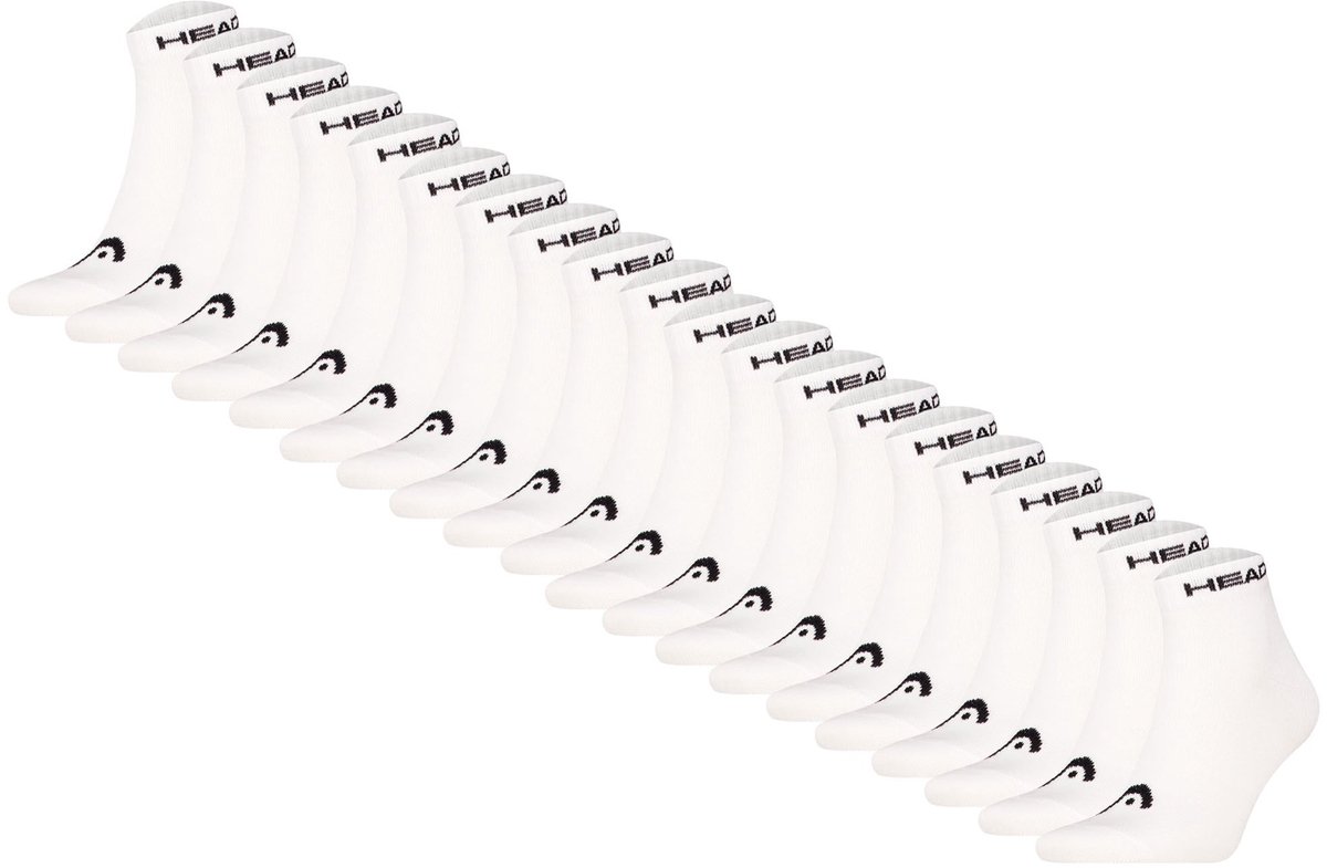 Head Sokken HEAD ELEMENTS ALL SPORTS QUARETER 20P ECOM Set van 20 Wit