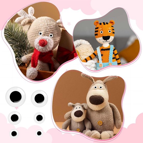 Ogen, zelfklevende ogen & Googly Eyes voor doe-het-zelf knutselen, scrapbooking en poppen — afbeelding 3