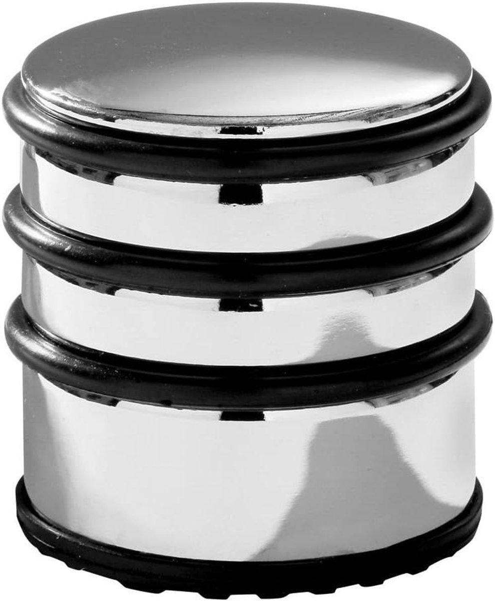 Deurstopper - Deurvanger Stopper - Voorkomt Deurschade - Roestvrij Staal - 8 cm Hoog - Chroom