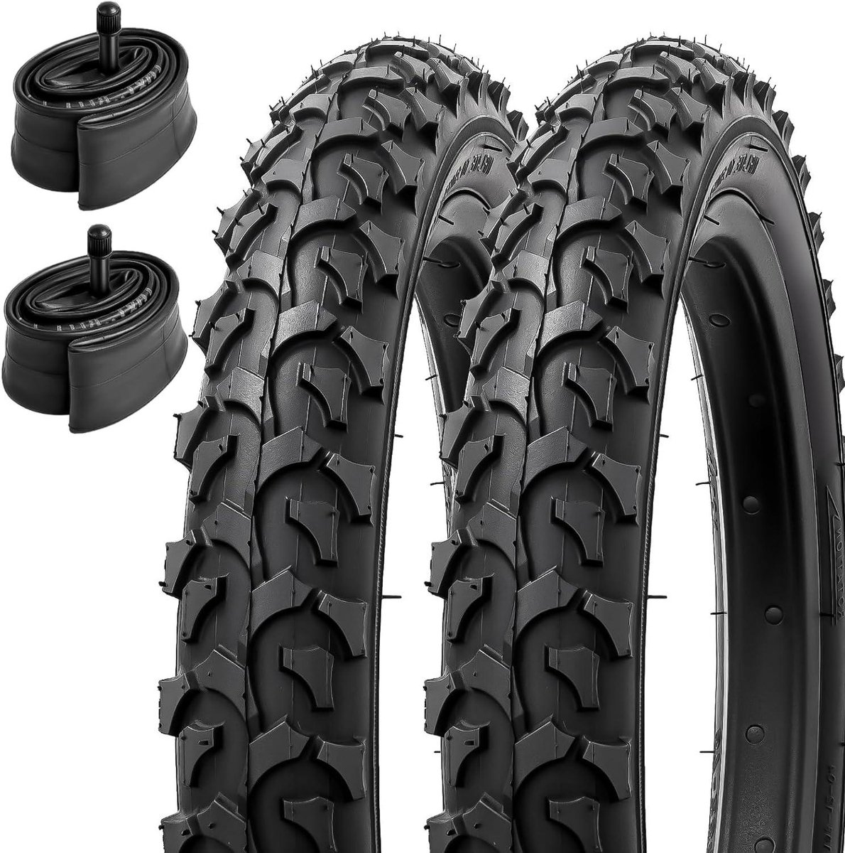 Fietsbanden Set - Banden en Binnenbanden - Veilig Fietsen - Opvouwbare Draadbanden - 14 x 2.125 Inch - Zwart