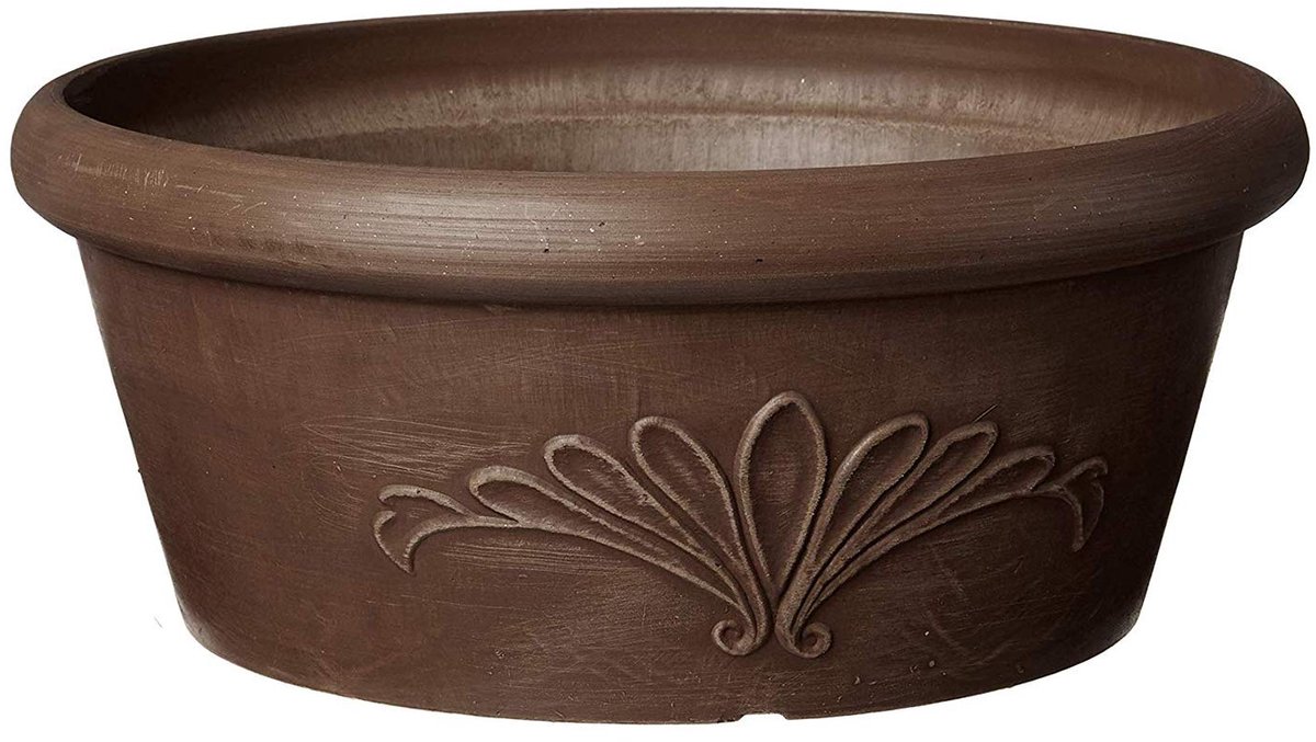 Garden Products TA25C Lamp Pan, 3.5-Inch, Chocolade, 10" x3.5\