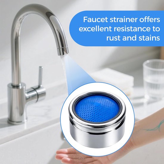 Set van 4 beluchter voor kraan M22, ABS-filter tegen sedimenten, waterbesparing, beluchter M22, verloopstuk voor beluchter keukenkraan, regelaar, beluchter voor keuken en kamer — afbeelding 3