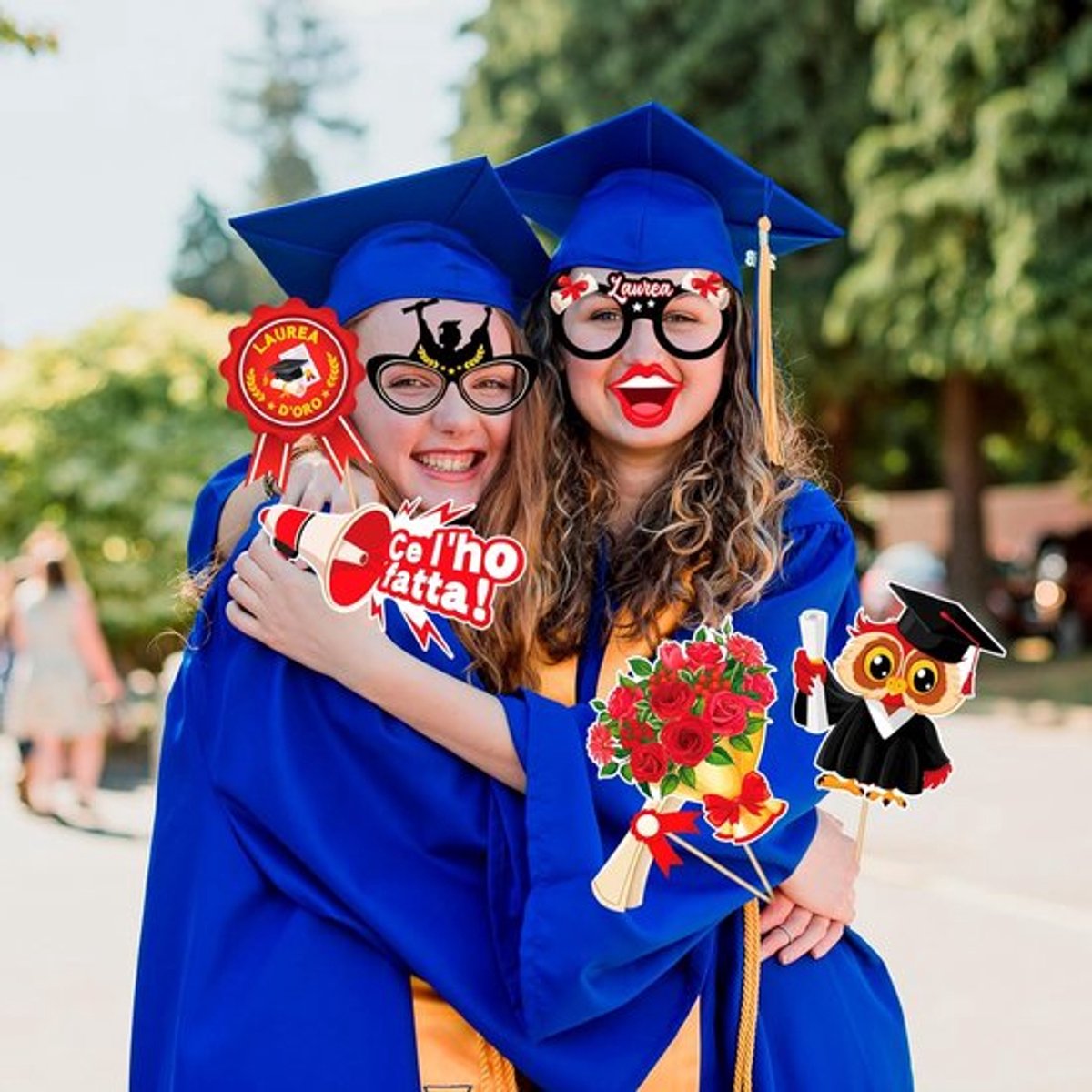 Golden crown - Graduatie Photo Booth Props - Zelfgemaakte
