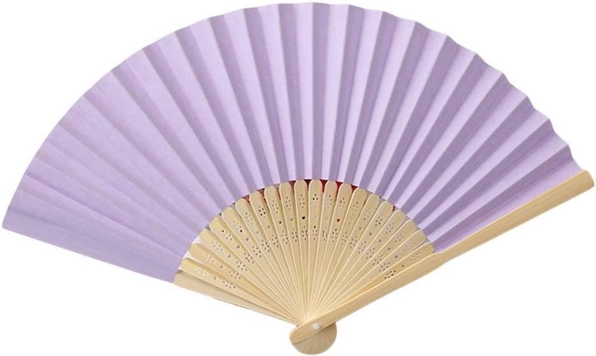 Paarse Handventilatoren Voor Vrouwen - Vouwen Hand Fans Stof DIY Handgemaakte Voor Dansen Foto Rekwisieten Wanddecoratie Bruiloft Accessoires