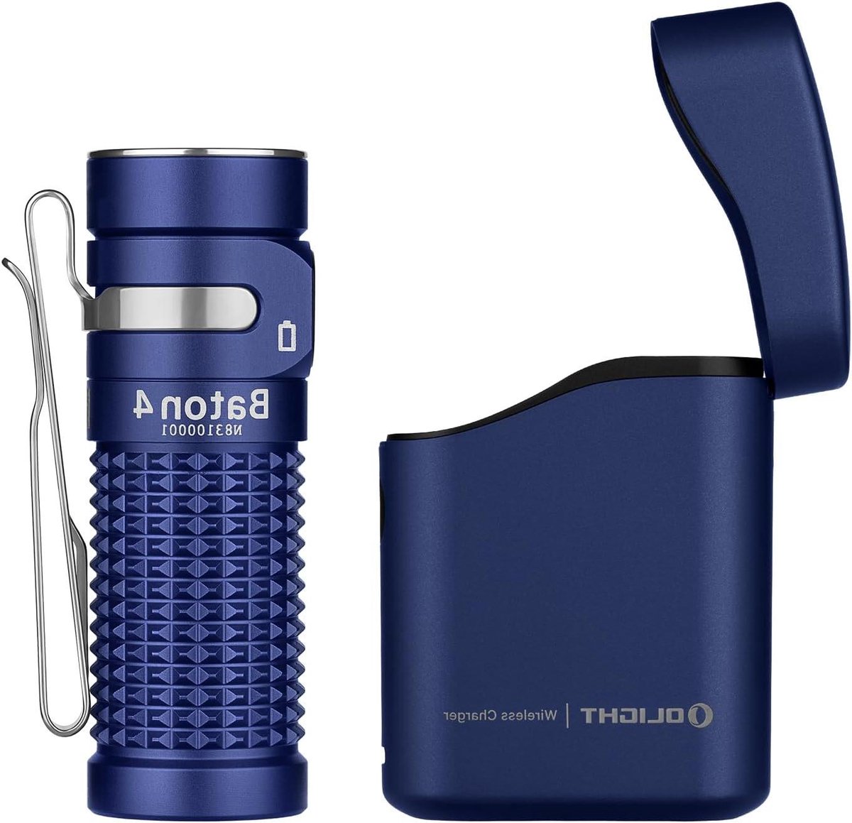 Mini LED Zaklamp Set - Compacte Zaklampen - Dagelijks Gebruik - Oplaadbare Case - 1300 Lumen - Blauw