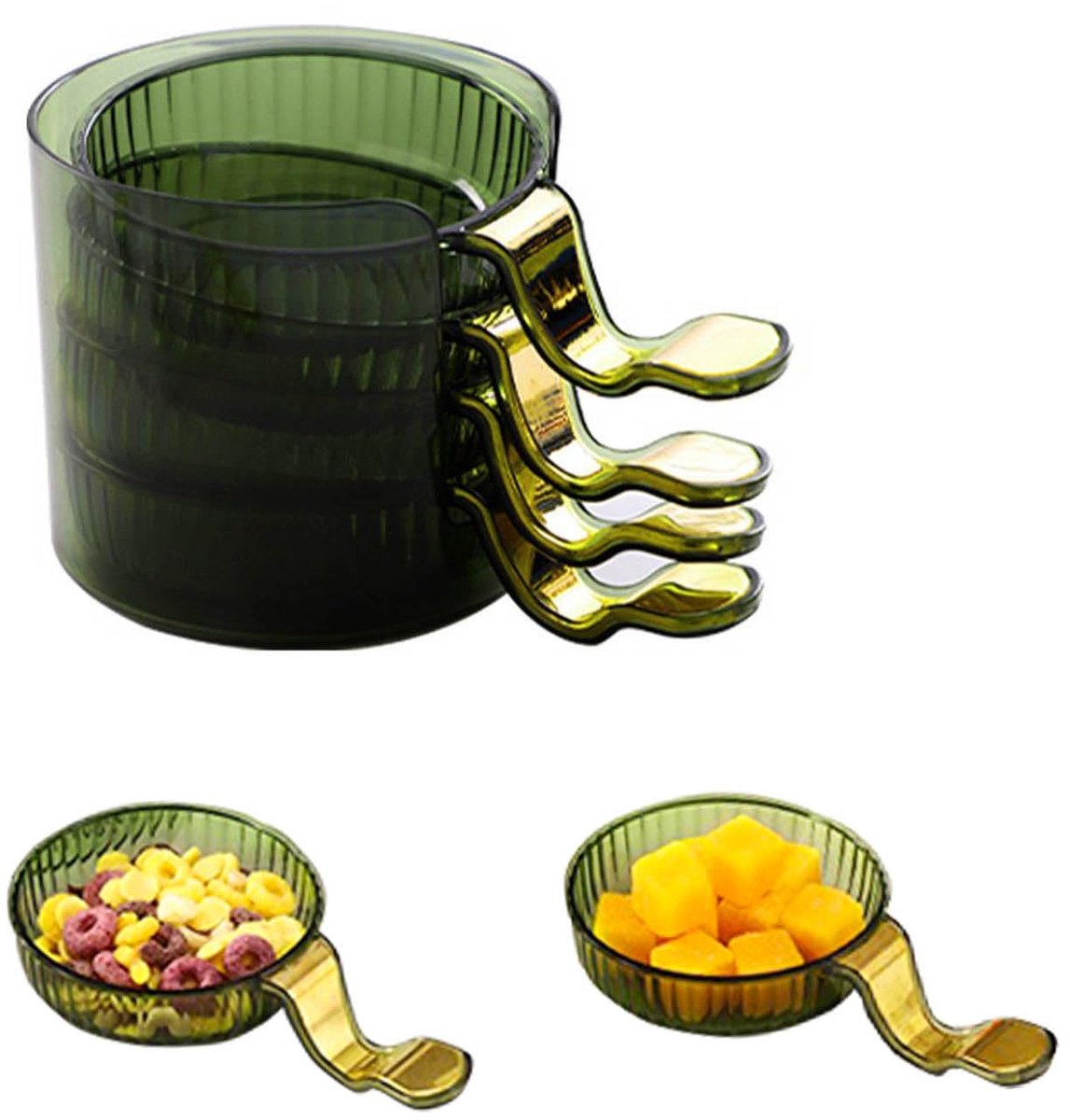 dip Bowls, azijn schotel kant, kleine kommen voor dips, kleine dompelkommen, kommen dippen, sausgerechten, sauskommen, snackkom, herbruikbare mini-dompelkommen voor specerijen, snacks,