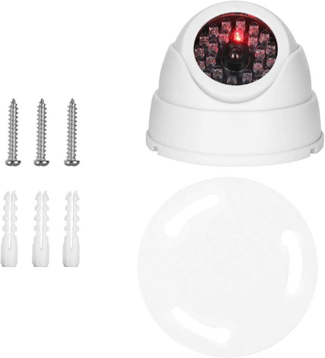 Simulatie Camera - Dummy Camera Beveiliging - Diefstal Afschrikken - Met Knipperend LED - 1 x 1 x 1 cm