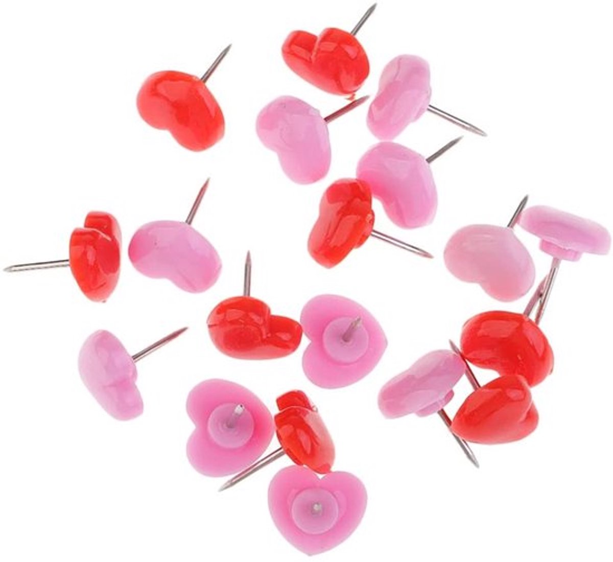 Dailygoody - Hartvorm Push Pins - Decoratieve Thumbtacks - Gemengde
