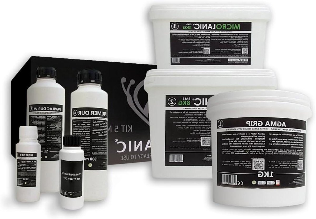 5m² Gebruiksklare Microcement Kit voor Muren en Tegels - Waterafstotend