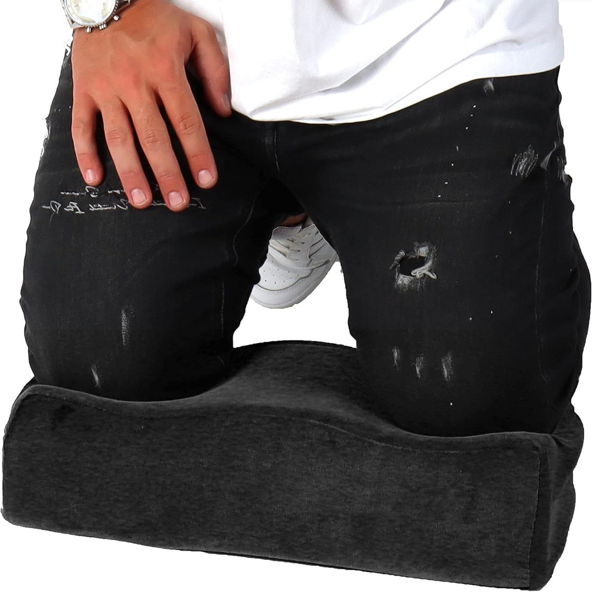 Knielkussen - Kniebeschermer Kussen - Werk Comfort - Extra Dik Traagschuim - 10.9 cm dik - Zwart