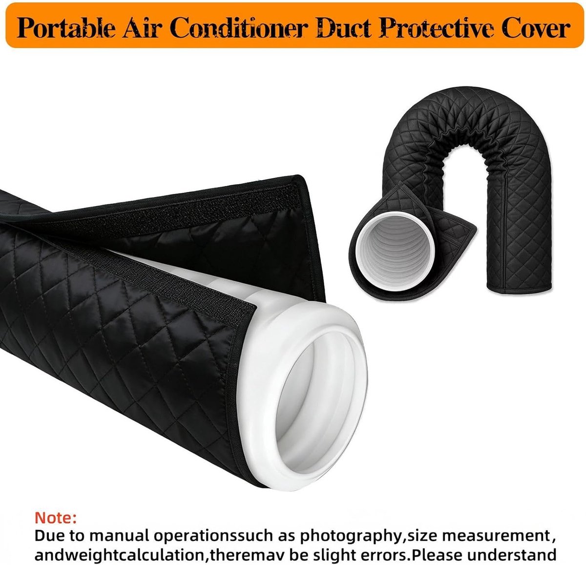 Draagbare Airconditioner Slanghoes - 150x53cm - Beschermhoes voor airconditioningslang met ritssluiting - Mobiele Airconditioning Accessoires - Airco Slanghoes - Airco Beschermhoes - Isolatiehoes - Stofdicht en Warmte isolerend - Zwart – foto 7