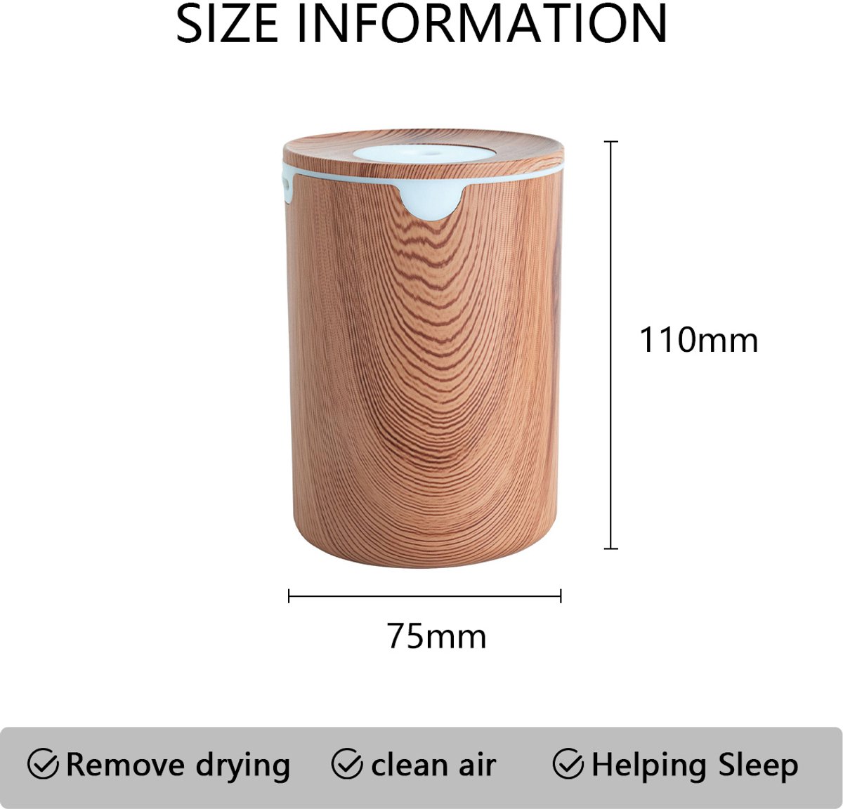 Draagbare mini-luchtbevochtiger, 400 ml, voor bureau, USB, stil, geschikt voor planten, slaapkamer, reizen, kantoor en thuis, automatische uitschakeling, 2 nevelstanden — cadeau in Wonen & Interieur - foto 6