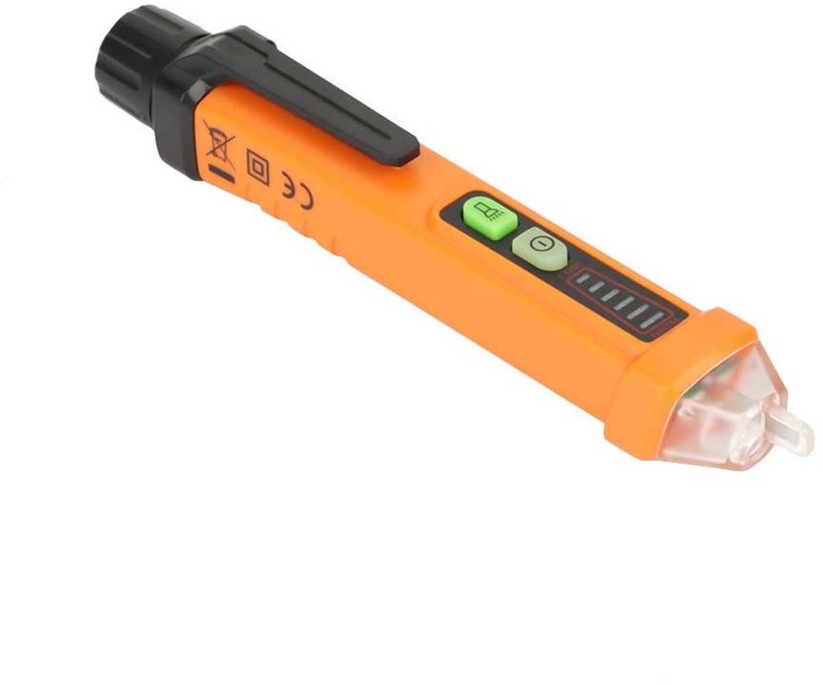 Spanningstester Pen - Stroommeter Detector - Elektra Controleren - Contactloos Meten - 16 cm Lengte - Zwart