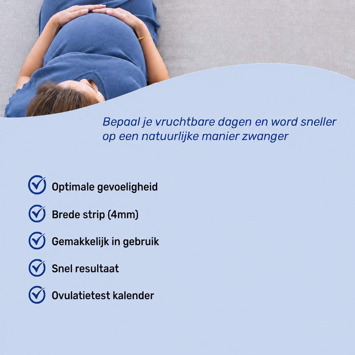 Telano Ovulatietest 30 stuks Dipstick Gevoelig - 1x Zwangerschapstest Strip - Ovulatiekalender – foto 4