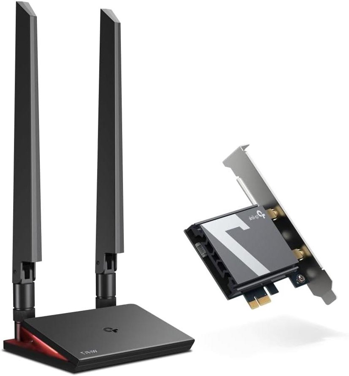 Netwerkkaart - Wifi Adapter - Snelle Internet - Wifi 7 Tri-Band - PCIe - Zwart