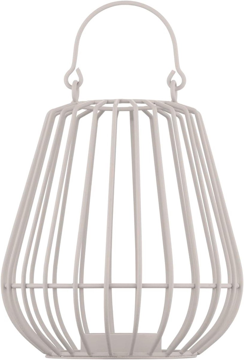 Decoratieve Lantaarn - Sfeerverlichting - Woonruimte Verfraaien - Open Draadstructuur - 16 x 16 x 17 cm - Beige