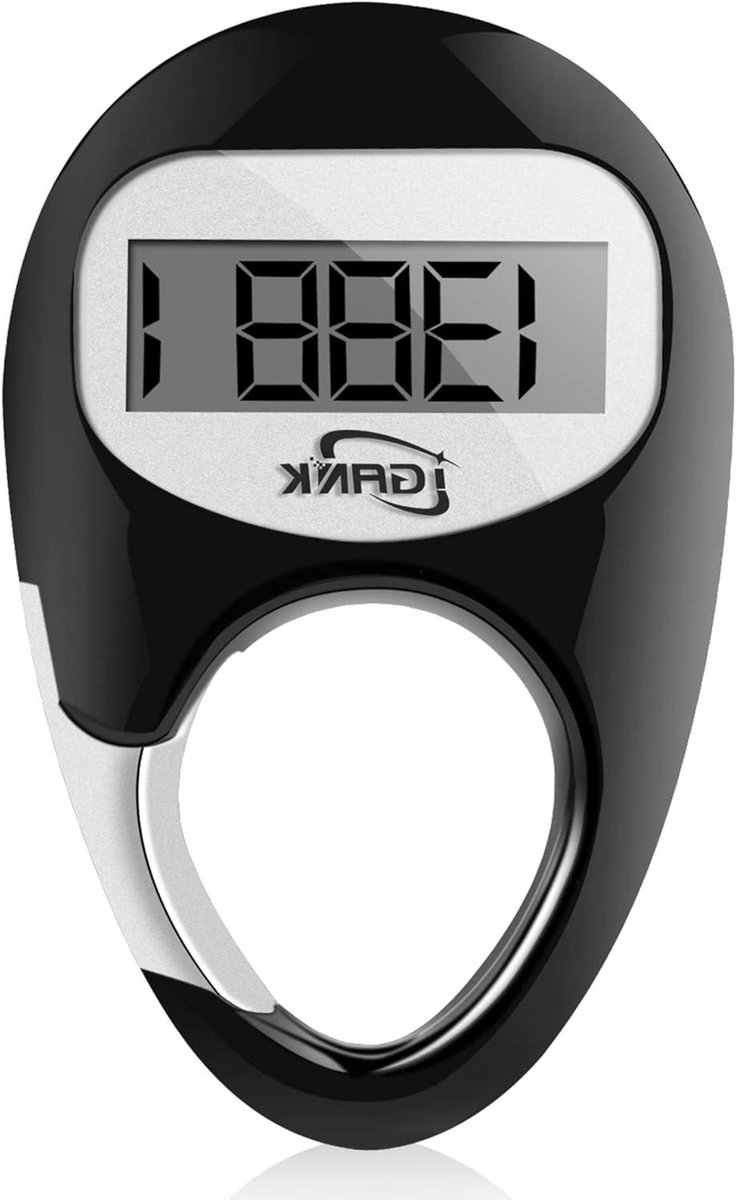 Eenvoudige Stappenteller - Wandelmeter - Dagelijkse Activiteit - 3D Tri-Axis Sensor - 66 x 42 x 1 cm - Zwart