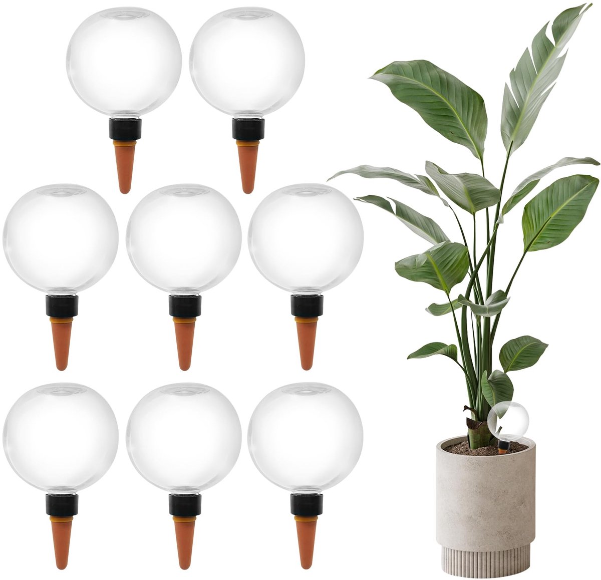 8 Stuks bewateringsballen bewatering Kamerplanten waterdispenser Planten balkon- En Tuinplanten Ideaal Voor Vakantie En Dagelijks Gebruik (500 Ml)