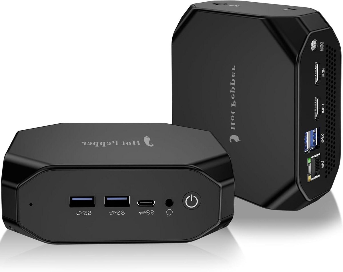 Mini PC - Compacte Computer - Thuiswerken Kantoor - Intel Processor N100 - 256 GB SSD - Zwart