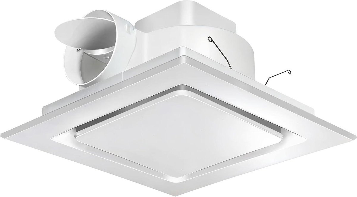 Badkamerventilator Plafond - Afzuigventilator Badkamer - Vocht Afvoeren - Zeer Stille Werk