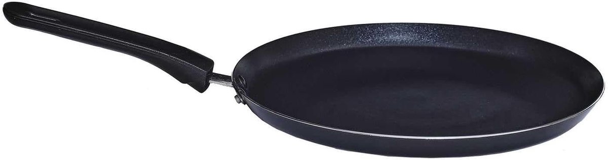 Crêpe Pan - Pannenkoekenpan Koekenpan - Lekkere Pannenkoeken Maken - Antiaanbaklaag - 28 cm - Zwart