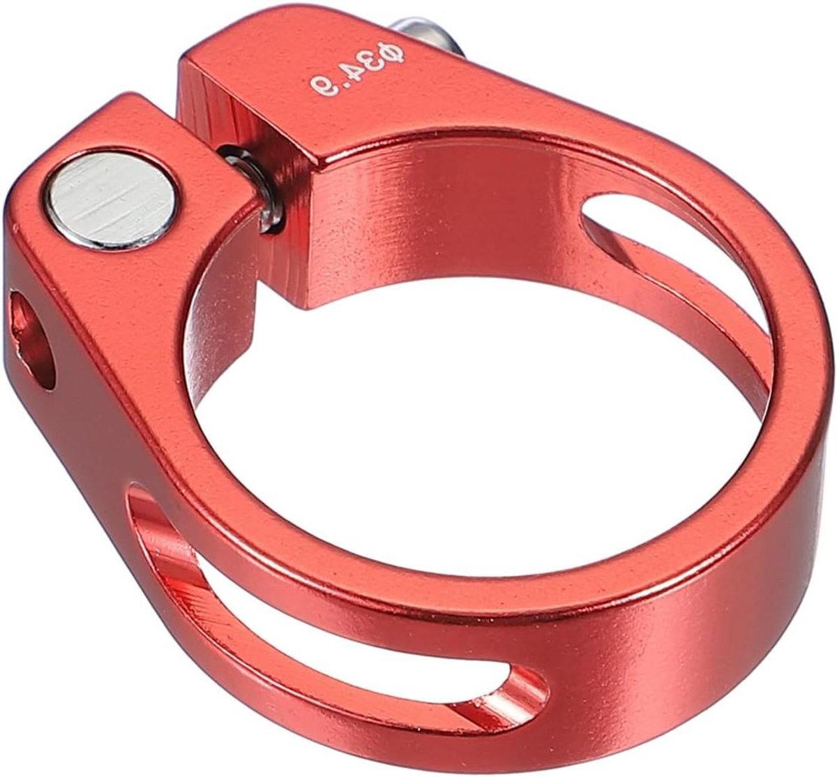 Fietszadelklem - Zadelpenklem Zadelbuisklem - Fietsen Monteren - Lichtgewicht Aluminium - 349 mm - Rood