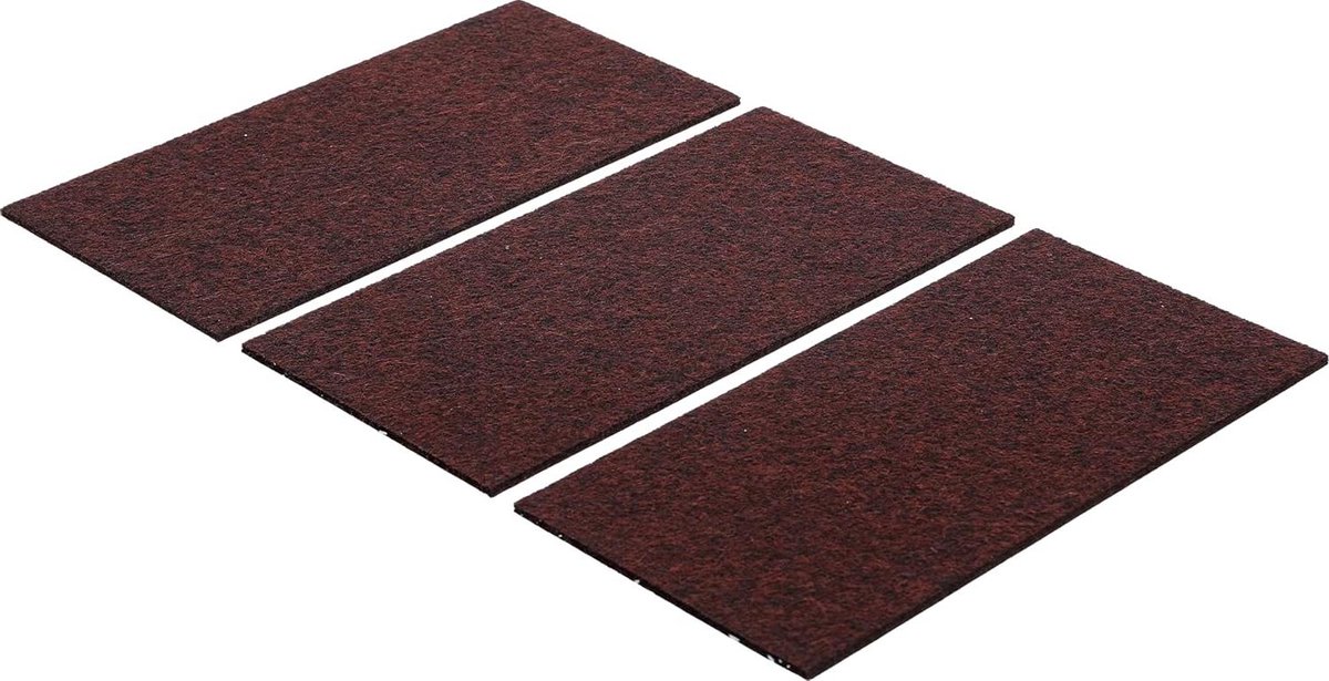 Viltdoppen - Glijders Vilt - Meubels Beschermen - Zelfklevend - 100 x 200 mm - Bruin