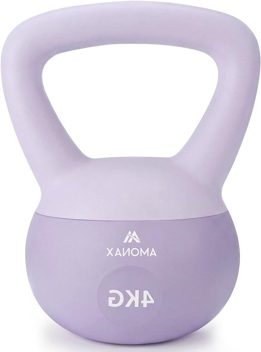 Kettlebell Set - Soft Kettlebells - Thuis Fitness - Zachte Schaal - 4-10 kg - Paars