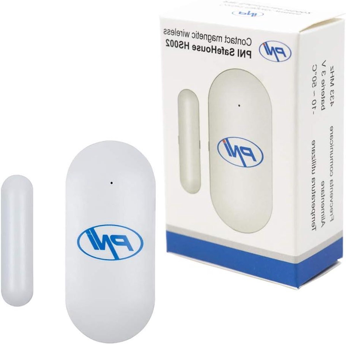 Draadloos Deurcontact - Raam Sensor Alarm - Beveiliging Huis - Dubbele Detectie - 25-35mm - Wit