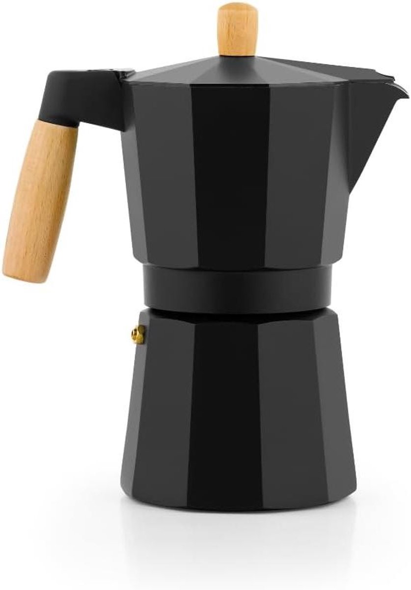 Koffiezetapparaat - Filterkoffie Machine - Koffie Zetten - Aluminium Body - 9 Koppen - Zwart