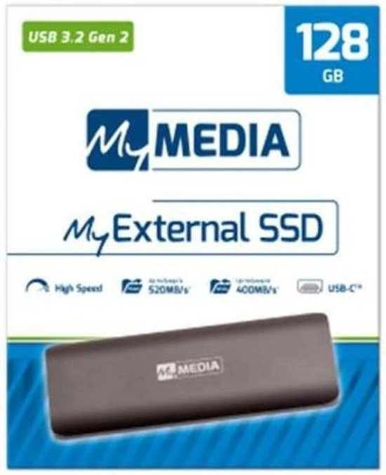 Externe SSD - Draagbare Opslag - Bestanden Overzetten - USB 3.2 Interface - 128 GB - Zwart — afbeelding 2