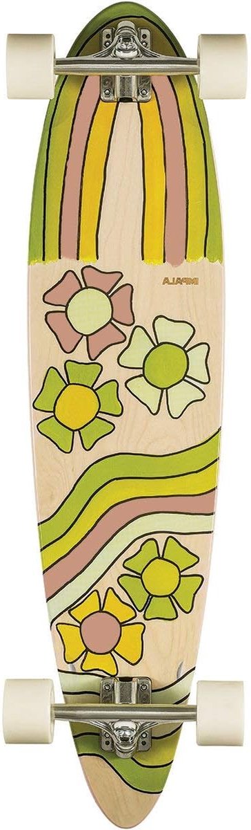 Longboard skateboard Cruiser board Stadse ritten Hars esdoorn deck 28 inch bloemenprint