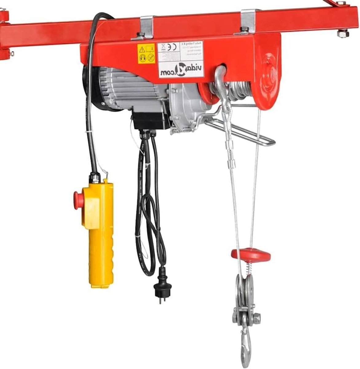 Elektrische Lier - Hijsapparaat Takel - Zwaar Werk - Compact Lichtgewicht - 200/400 kg - Grijs