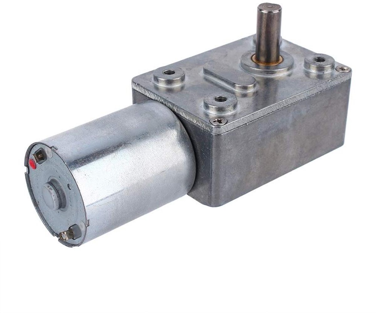 Motor met Tandwielkast - DC Motor - Automatiseren van Beweging - Zelfborgend Mechanisme - 12 Volt - Metaal
