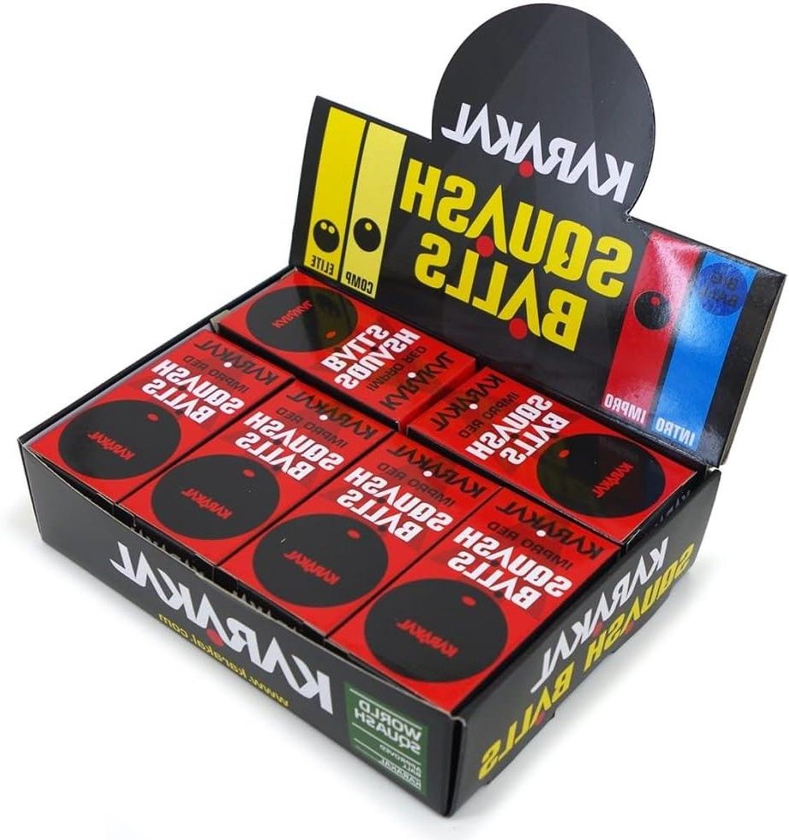 Squash Ballen Set - Sport Ballen - Sport Beoefenen - Hoge Veerkracht - 12 Stuks - Zwart