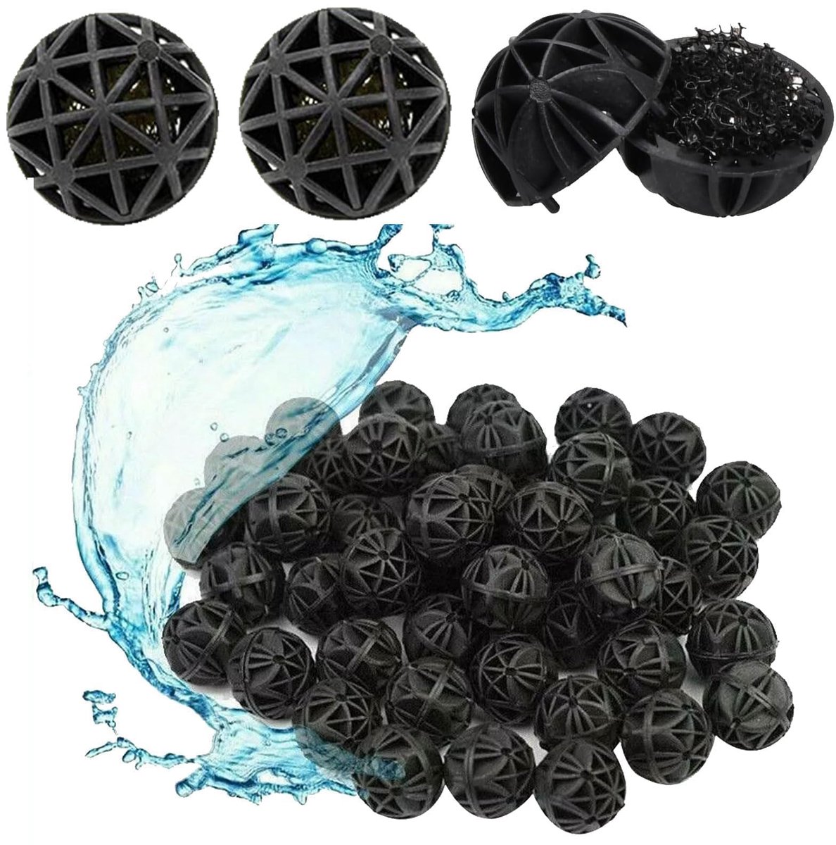 Aquarium, 16 mm biologische poreuze filter, biologische poreuze filter biochemische bal, aquarium biologische filterballen, vermindert het aantal