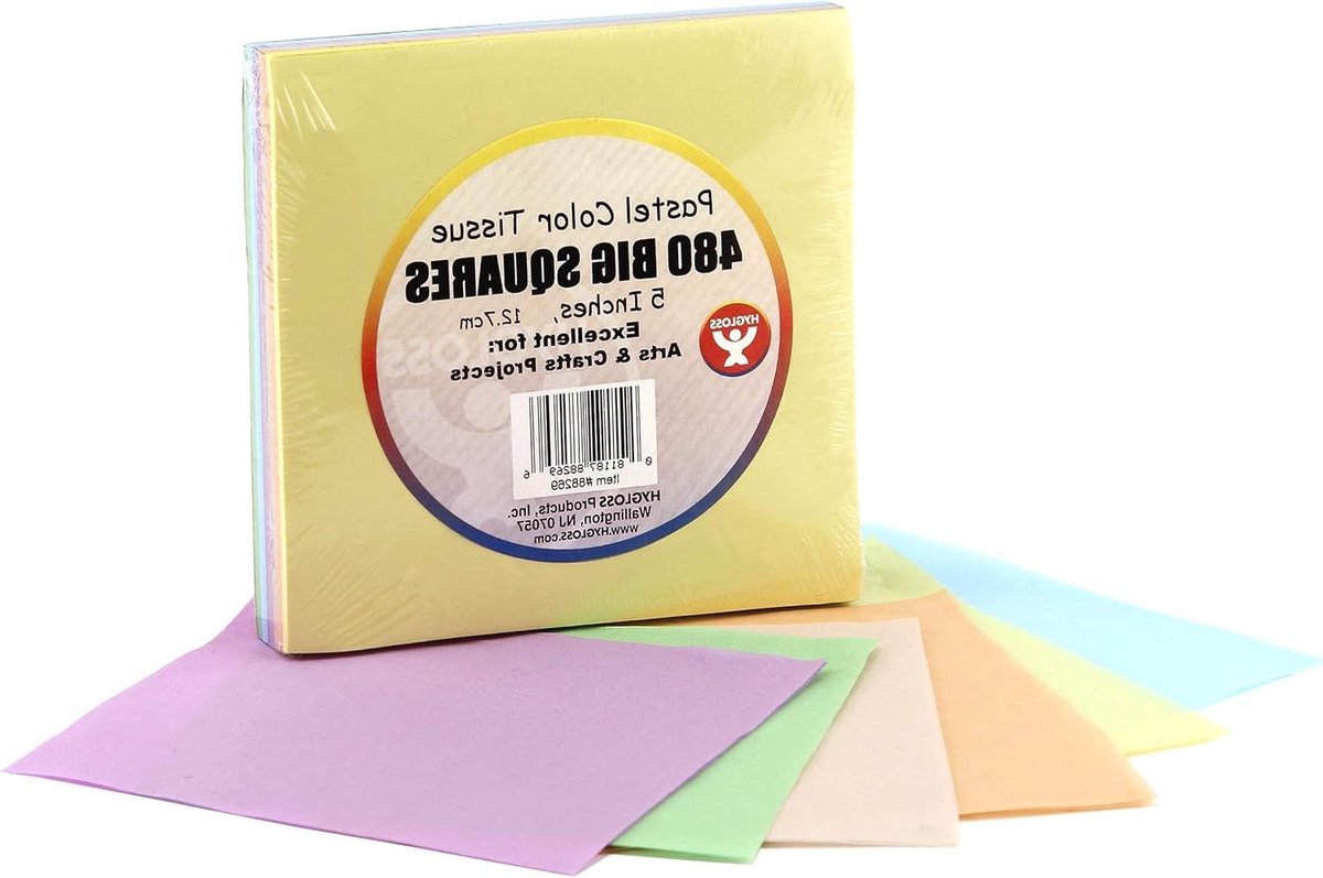 Papieren Zakdoekjes - Zakdoekjes Pastel - Voor Dagelijks Gebruik - Zachte Pastelkleuren - 480 Stuks - Pastel