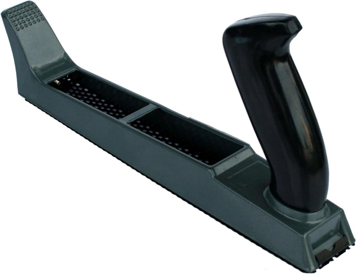 Raspschaaf Gipsplaat - Kantenschaaf Randen - Glad Maken Randen - Metalen Frame - 25 cm - Zwart
