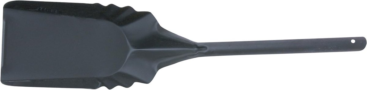 Haard Schop - As Schep - Haard Onderhoud - Gegolfde Zijkanten - 49 cm - Zwart