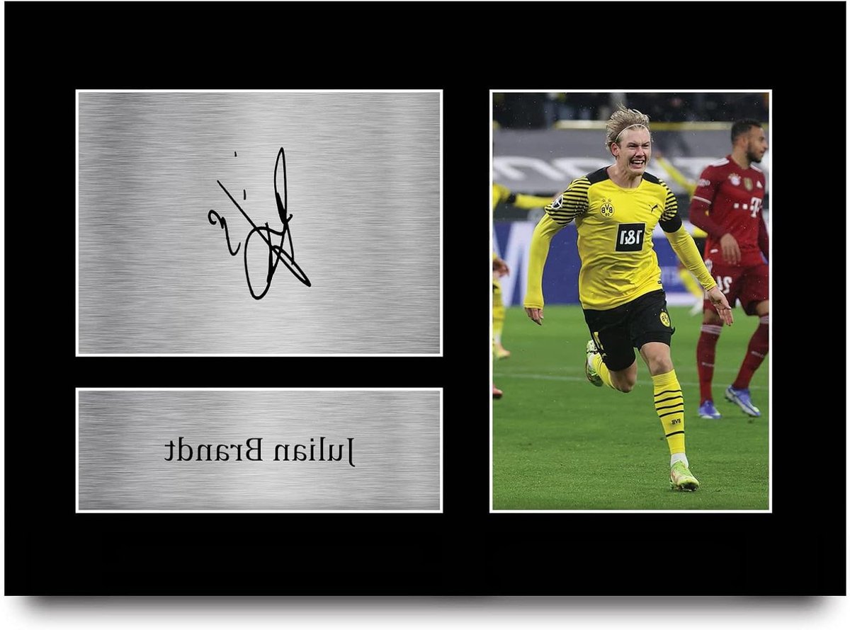 Gedrukte Foto - Gesigneerde Reproductie - Fan Collectie - A4 Mount Display - 297 x 21 cm - Zwart