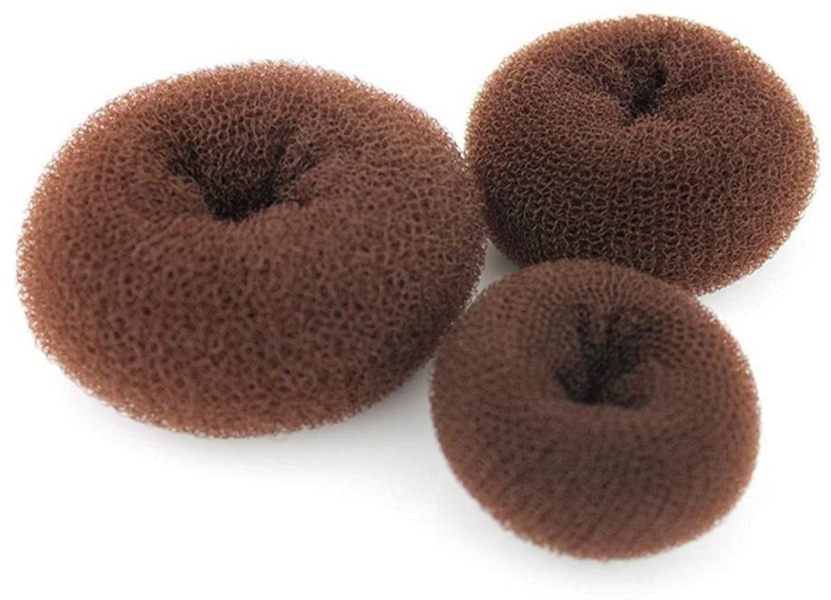 3 STKS (1Large+1Middle+1Small) Vrouwen Lady Meisjes Haar Bun Maker Styler Ringen Donut Broodjes Donut Shaper Shaping Tool Chignon Voormalig Haar DIY Styling Accessoires L+S BRON