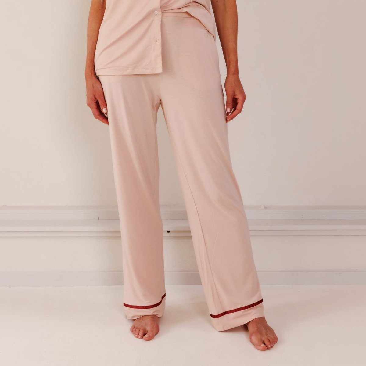 Coco & Cici TENCEL Pyjama Broek Dames Powder Peach