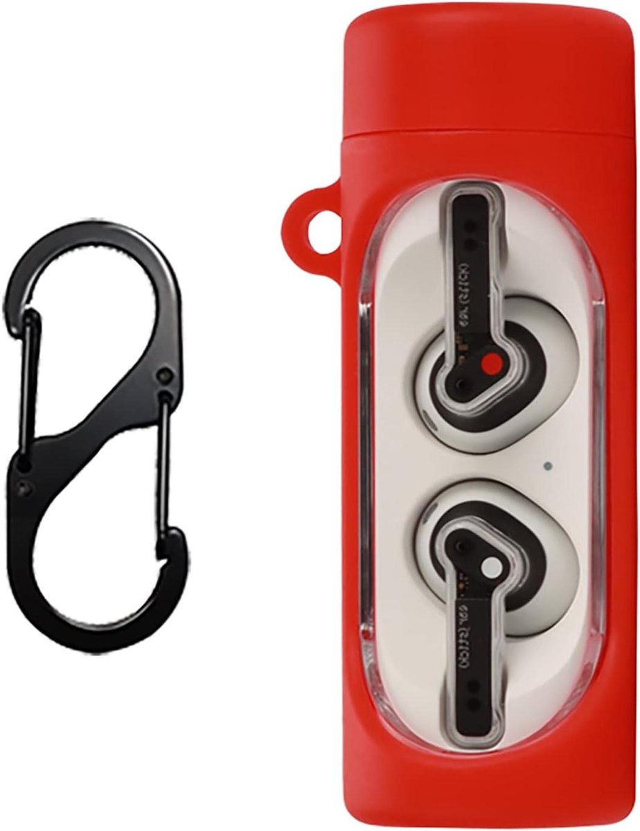 Beschermhoes Oordopjes - Zachte Case - Dagelijks Gebruik - Ultradun Flexibel - 30 gram - Rood