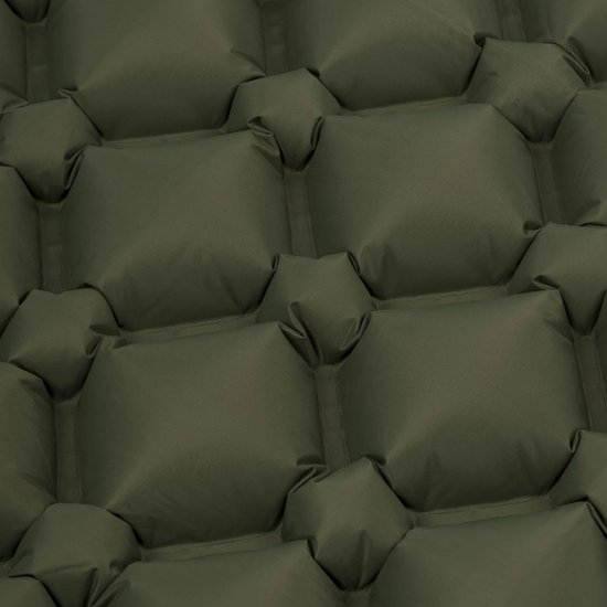 Highlander opblaasbare slaapmat NAP-PAK XL - R-waarde 1,5 - Groen van HI — afbeelding 2