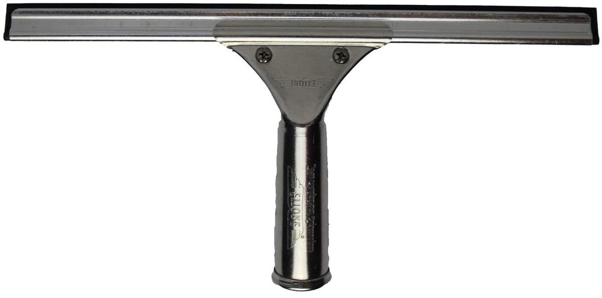 Raamtrekker 30 cm - Glasreiniger Tool - Streeploos Ramen - Professionele Kwaliteit - 12 inch - Zilver