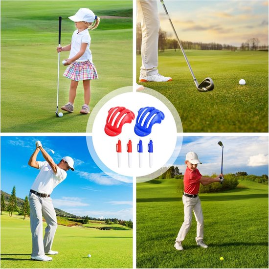 Golfbalmarkeerders Set van 2 voor Golfbal Uitlijning met Markeringstiften — afbeelding 5