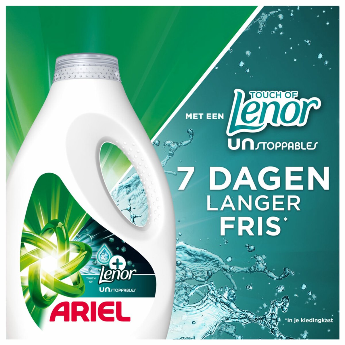 Ariel Vloeibaar Wasmiddel Lenor Unstoppables 30 Wasbeurten 1350 ml